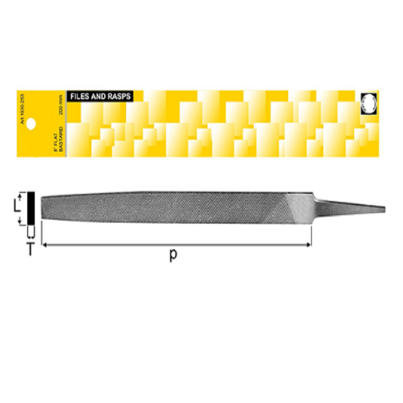 Kikir Flat - Bastard (Kasar) dan Smooth (Halus) Blister