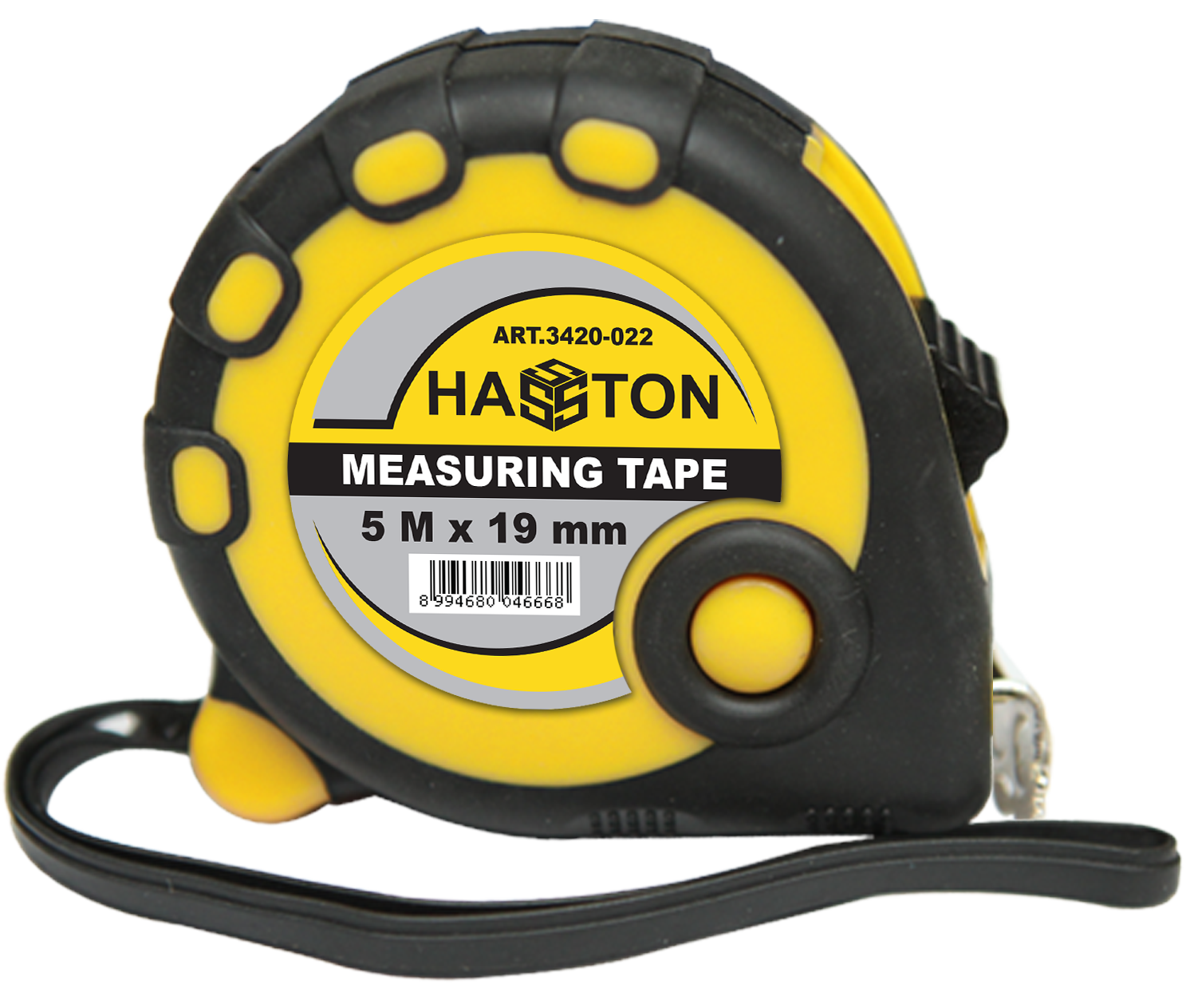 Roll Meter Hitam - Kuning 