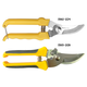 Gunting Bunga Stainles Steel & Gunting Bunga Handgrip Karet 2 Warna  